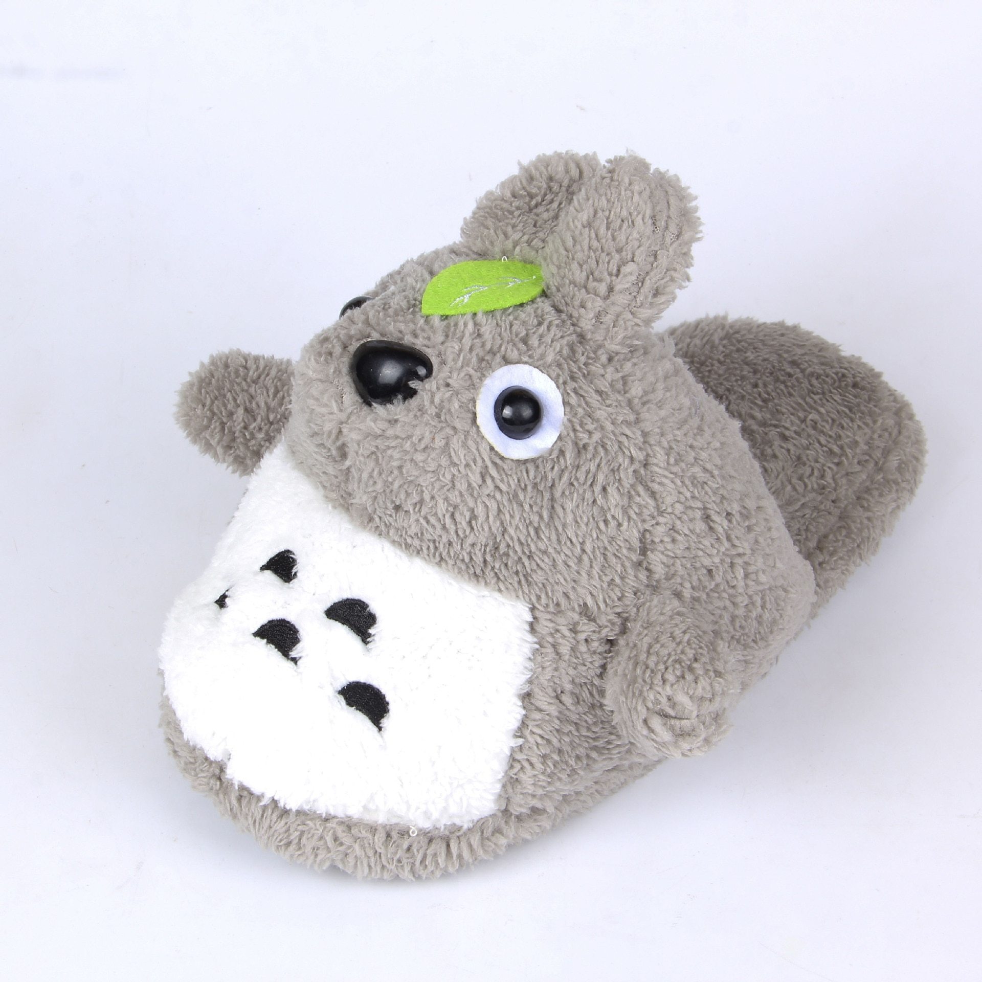 totoro plush slippers