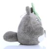 totoro plush with lotus leaf