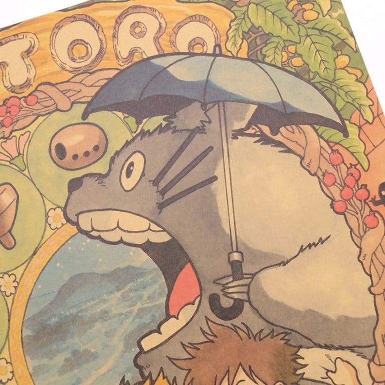 My Neighbor Totoro Vintage Poster Ghibli Store