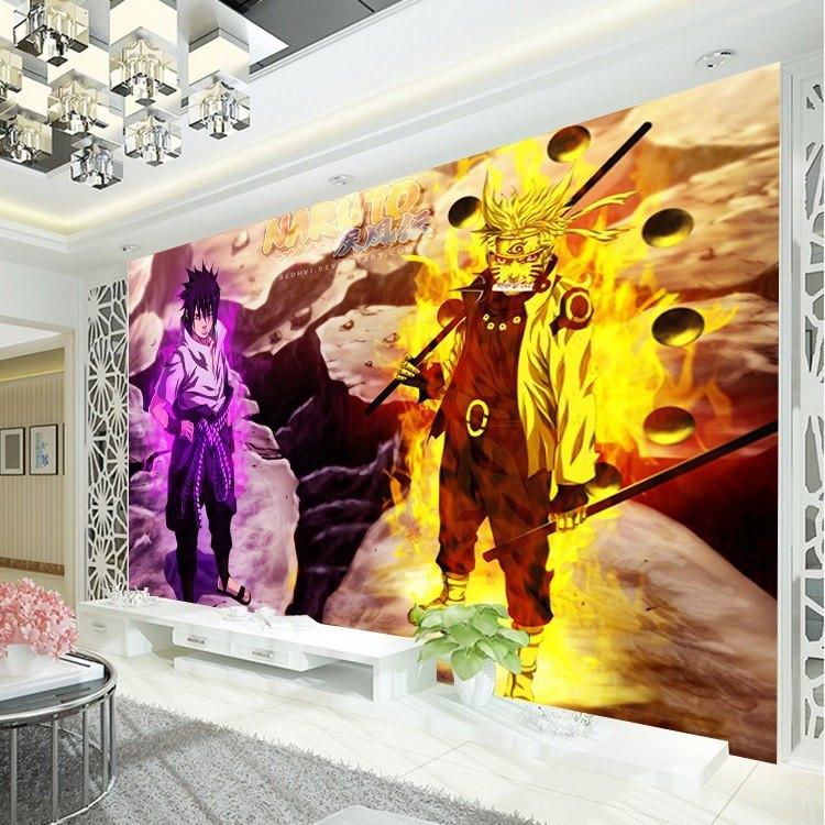 3D Naruto Sasuke Wall Mural Wallpaper