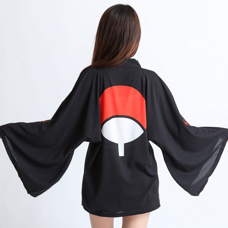 Naruto Uchiha Family Crest Cosplay Kimono - Ghibli Store