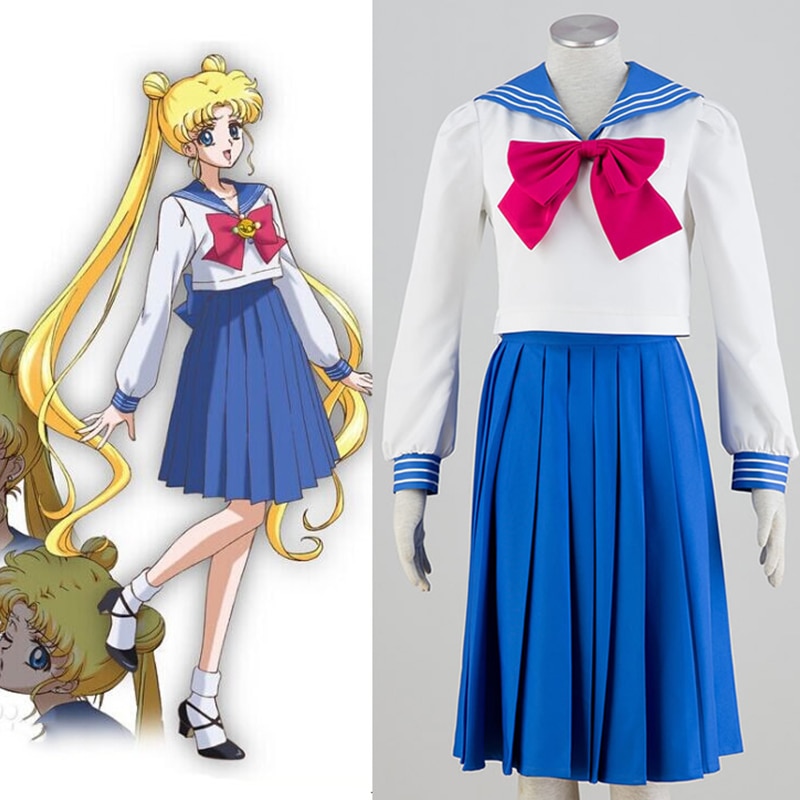 Details about  / Sailor Moon Tsukino Usagi Halloween Outfit Cosplay Costume Uniform Dress