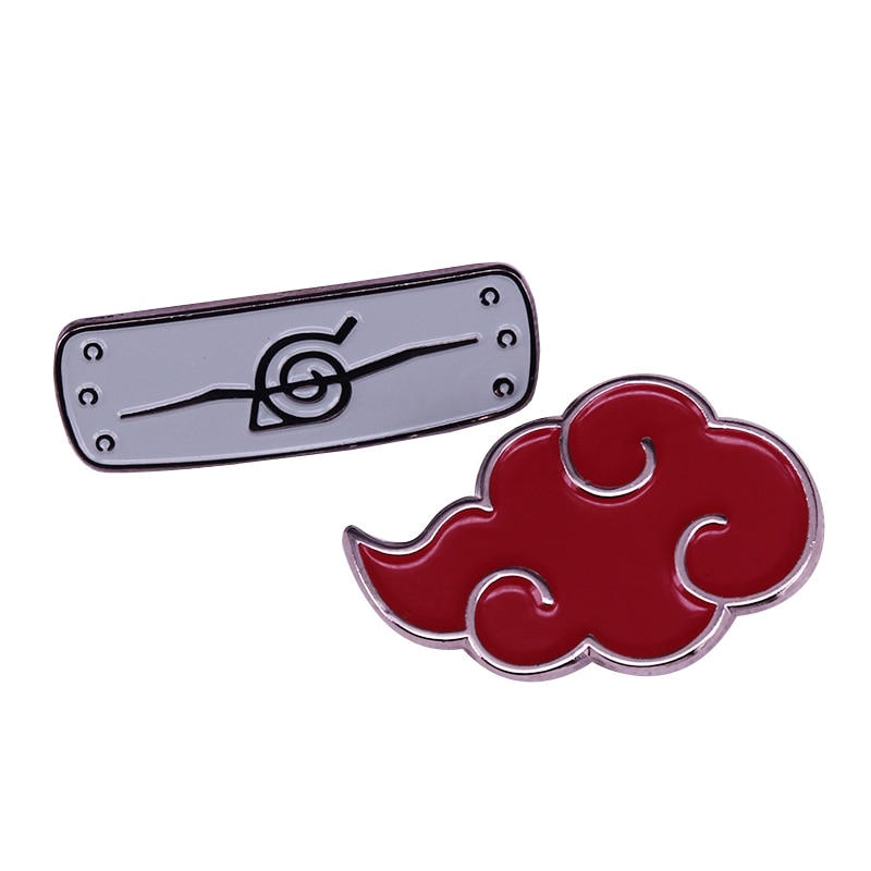 Naruto Shippuden Akatsuki Cloud Enamelled Pin Badge