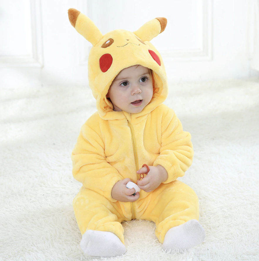 Pokemon Pikachu Halloween Cosplay Baby Onesie