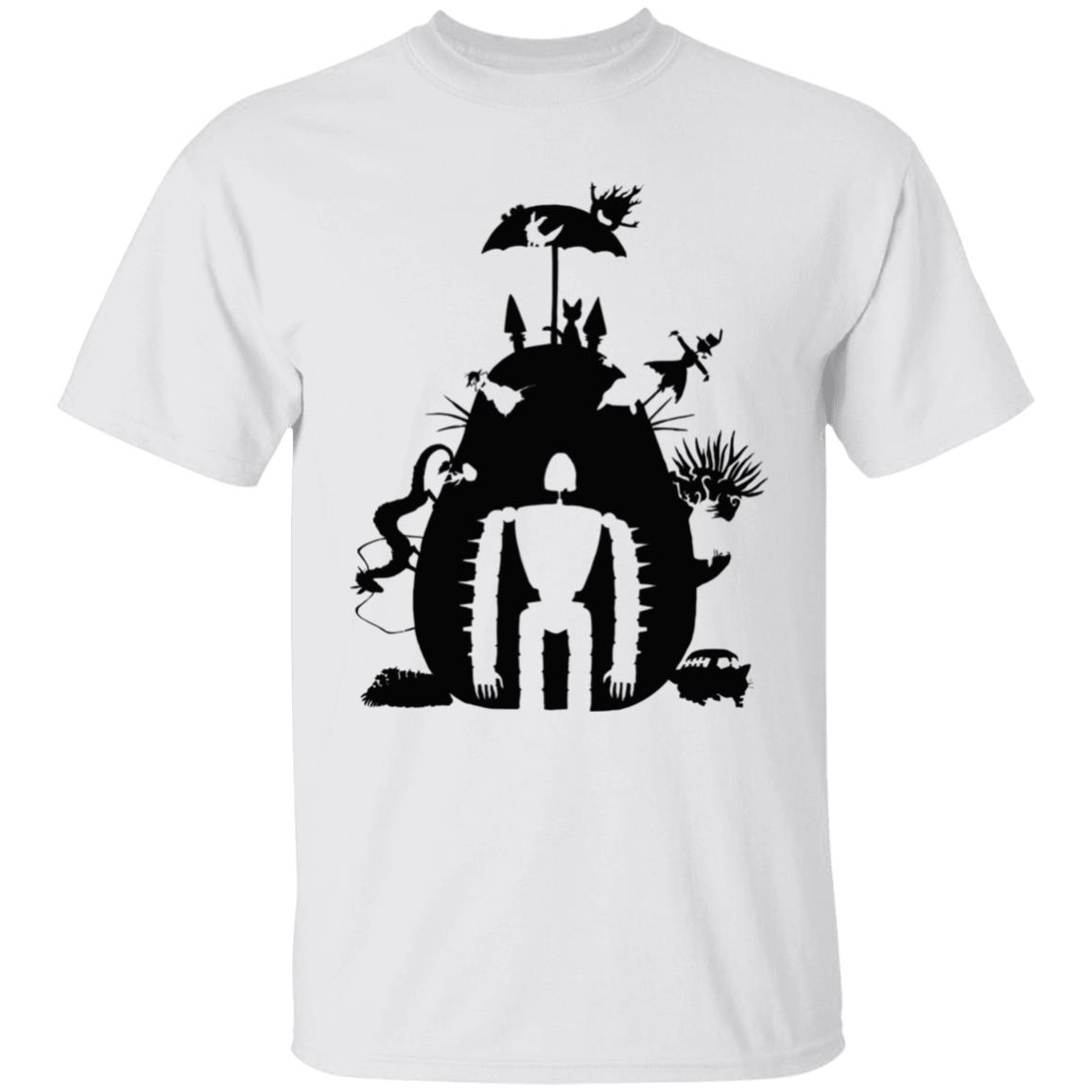 Studio Ghibli Black & White Art Compilation T Shirt Unisex Studio Ghibli Black & White Art Compilation T Shirt Unisex