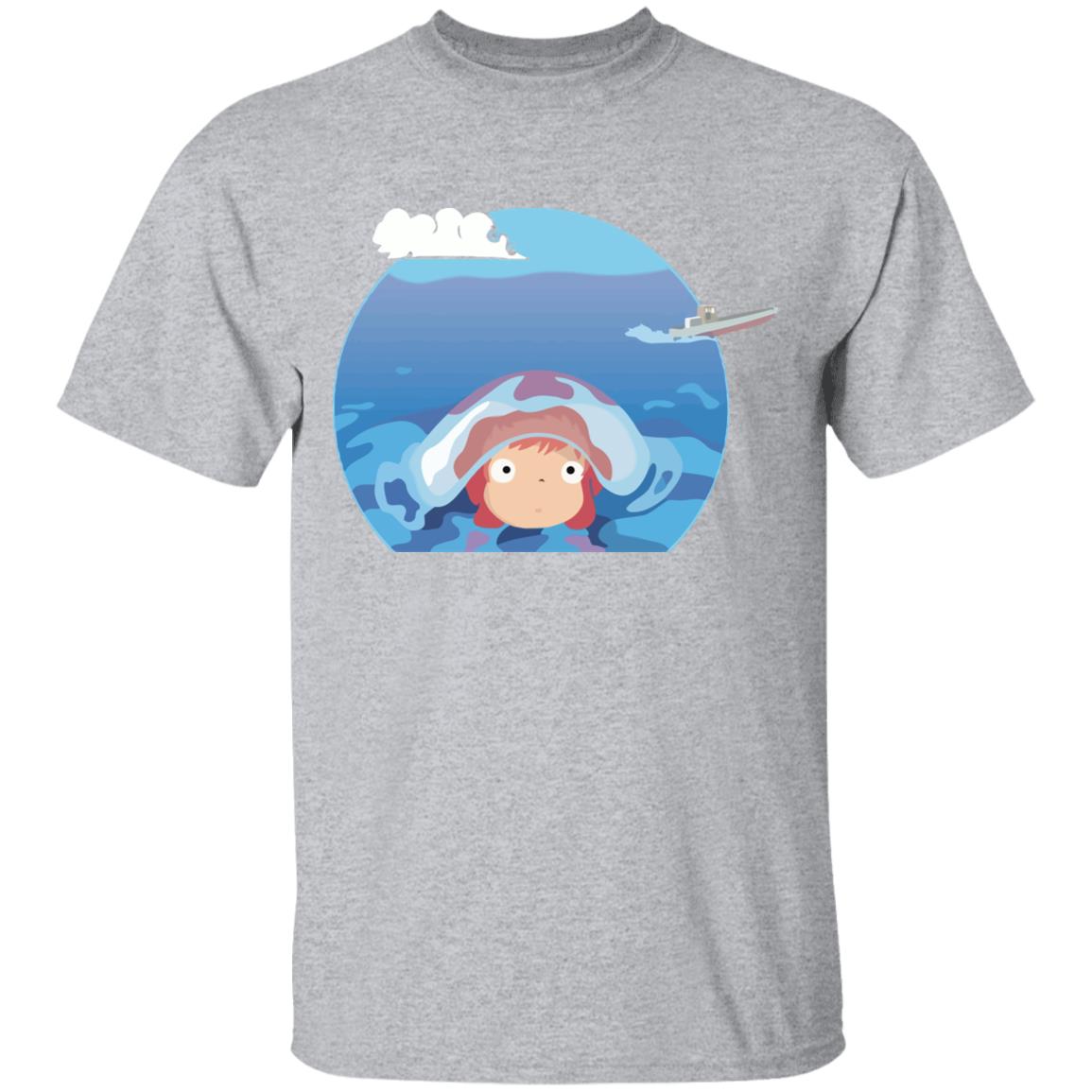 Ponyo in her first trip T Shirt - Ghibli Store