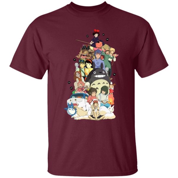 Ghibli Movie Characters Compilation T Shirt - Ghibli Store