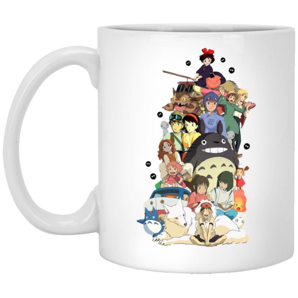 Ghibli Movie Characters Compilation Mug - Ghibli Store