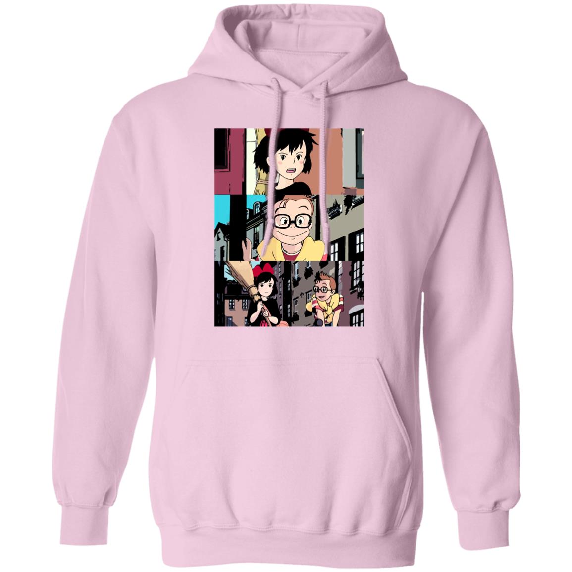 Kiki’s Delivery Service Tower Collage Hoodie Unisex - Ghibli Store