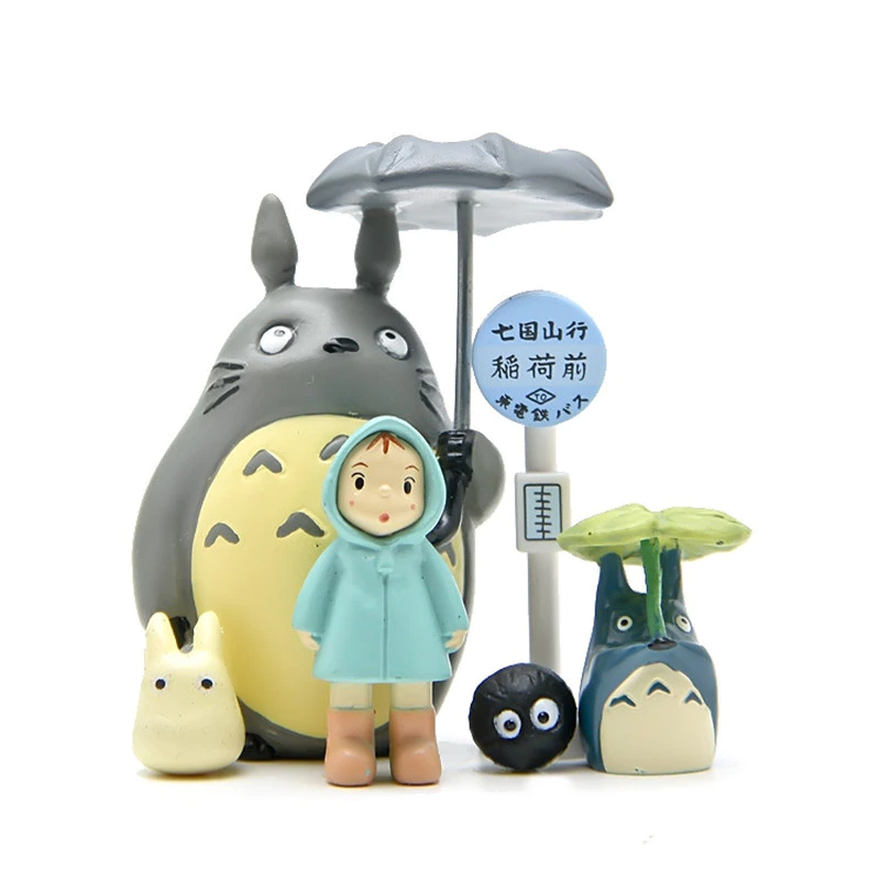 Totoro At The Bus Stop Mini Figures 6pcs/set - Ghibli Store