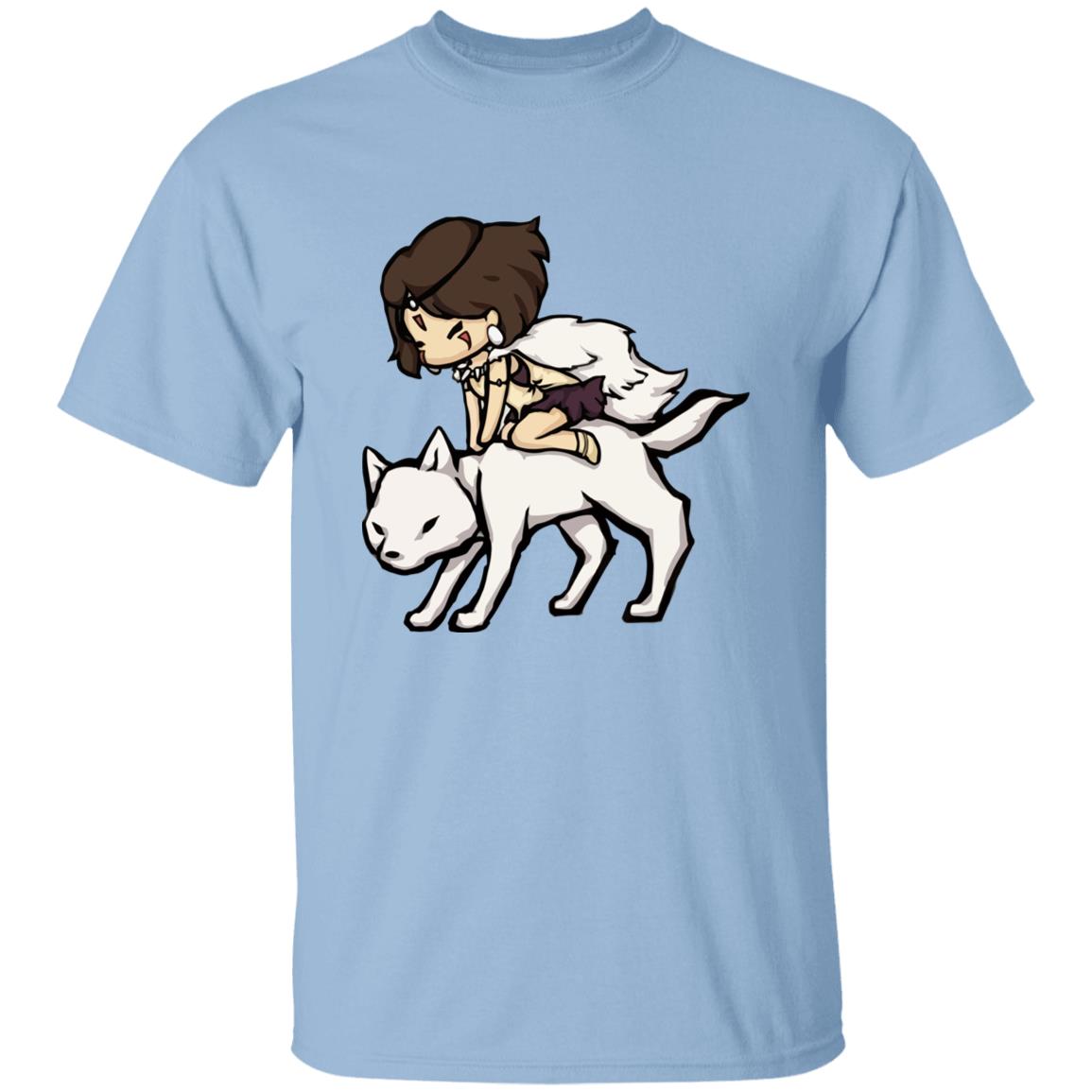 Princess Mononoke and the Wolf Chibi T Shirt - Ghibli Store