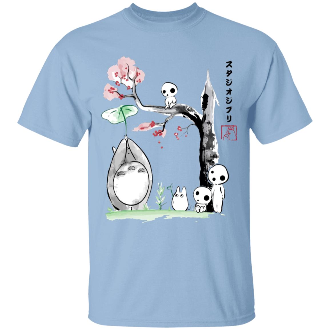 Totoro and the Tree Spirits T Shirt for Kid - Ghibli Store