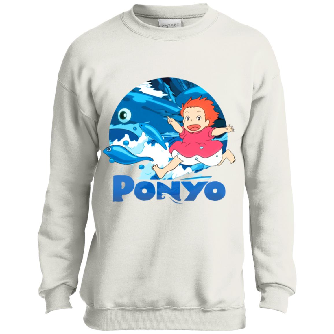 Ghibli Studio Ponyo On The Waves Sweatshirt for Kid - Ghibli Store
